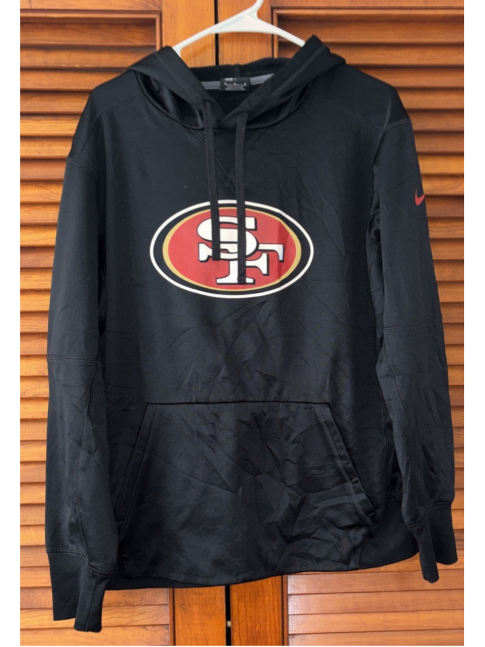 San Francisco 49ers Nike Team Apparel Hoodie Sweatshirt Adult Size M